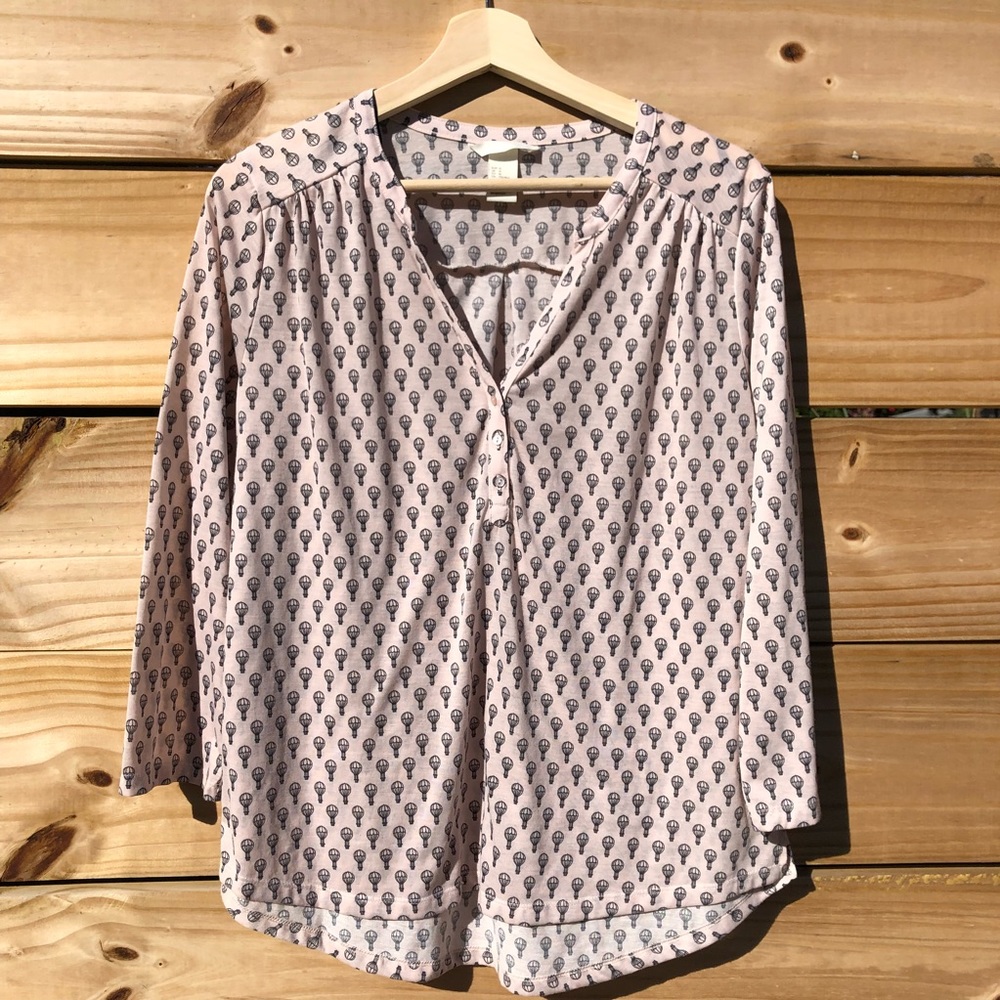 😍Cute Air Balloon 3/4 sleeve Top❤️